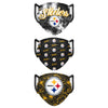 Pittsburgh Steelers NFL Womens Matchday 3 Pack Face Cover