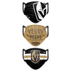 Vegas Golden Knights NHL Mens Matchday 3 Pack Face Cover
