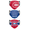 Montreal Canadiens NHL Mens Matchday 3 Pack Face Cover