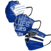 St Louis Blues NHL Mens Matchday 3 Pack Face Cover