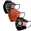 Philadelphia Flyers NHL Mens Matchday 3 Pack Face Cover