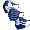 Toronto Maple Leafs NHL Mens Matchday 3 Pack Face Cover
