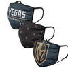 Vegas Golden Knights NHL 3 Pack Face Cover