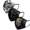 Vegas Golden Knights NHL Womens Matchday 3 Pack Face Cover