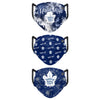 Toronto Maple Leafs NHL Womens Matchday 3 Pack Face Cover