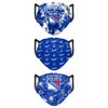 New York Rangers NHL Womens Matchday 3 Pack Face Cover