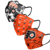 Philadelphia Flyers NHL Womens Matchday 3 Pack Face Cover
