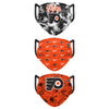 Philadelphia Flyers NHL Womens Matchday 3 Pack Face Cover