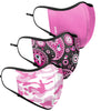 Pink Patterns Sport 3 Pack Face Cover