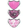 Pink Patterns Sport 3 Pack Face Cover