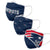 New England Patriots NFL 3 Pack Face Cover