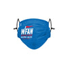 WFAN Solid Big Logo Pleated Face Cover