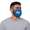 WFAN Solid Big Logo Pleated Face Cover
