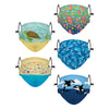 Sea Youth Adjustable 5 Pack Face Cover