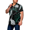 Michigan State Spartans NCAA Mens Neon Palm Button Up Shirt