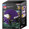 Minnesota Vikings NFL 3D BRXLZ Puzzle Helmet Set