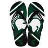 NCAA 2014 Unisex Big Logo Flip Flops Michigan State Spartans