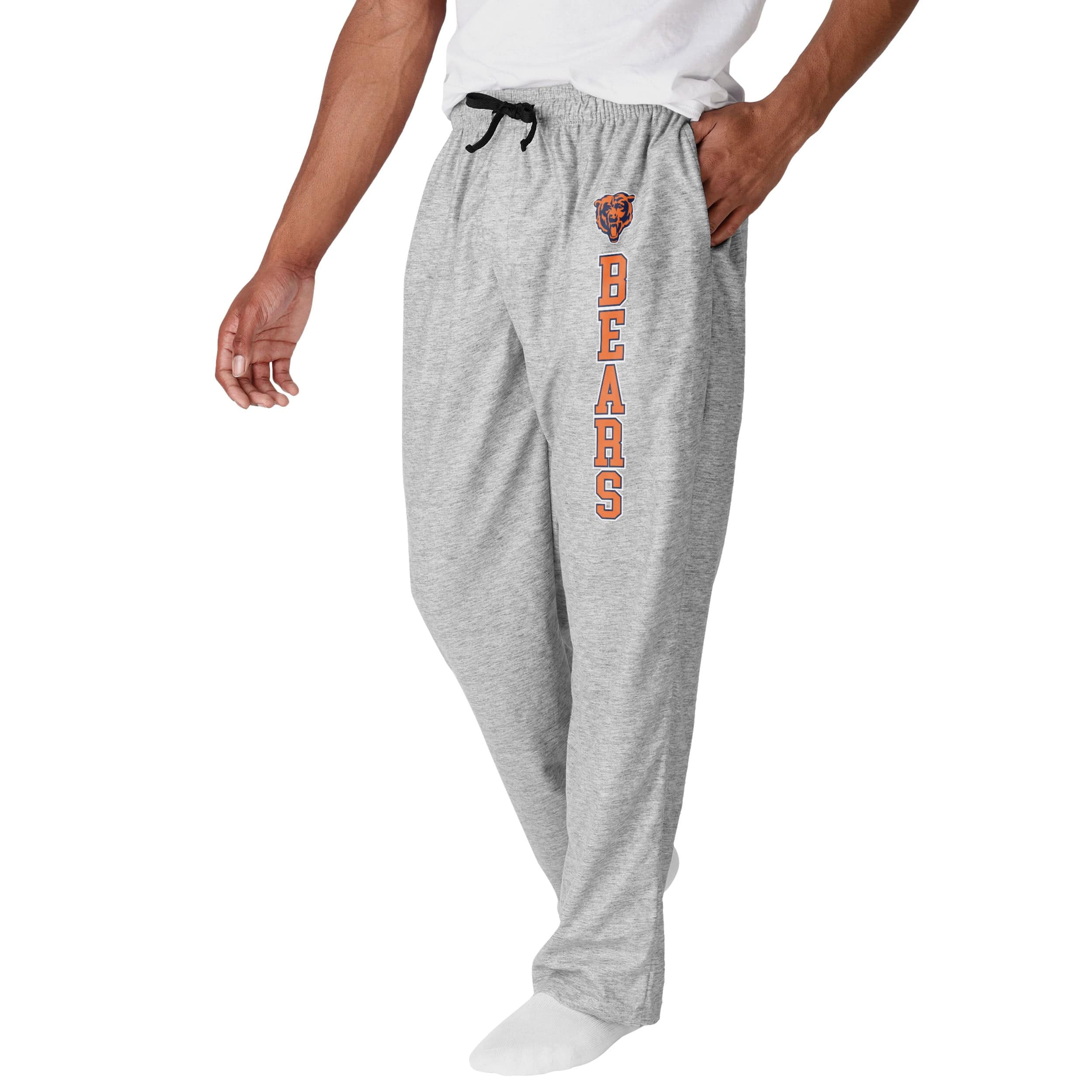 FOCO Chicago Bears NFL Mens Athletic Gray Lounge Pants - M