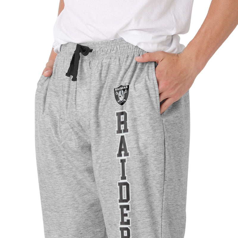 Las Vegas Raiders NFL Mens Athletic Gray Lounge Pants