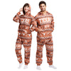 Texas Longhorns NCAA Ugly Pattern One Piece Pajamas