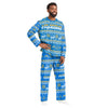 Los Angeles Chargers NFL Ugly Pattern Family Holiday Pajamas