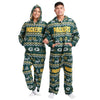 Green Bay Packers NFL Ugly Pattern One Piece Pajamas