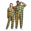 Green Bay Packers NFL Plaid One Piece Pajamas