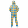 Los Angeles Chargers NFL Plaid One Piece Pajamas