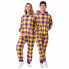Minnesota Vikings NFL Plaid One Piece Pajamas