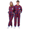 New York Giants NFL Plaid One Piece Pajamas