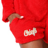 Kansas City Chiefs NFL Womens Short Cozy One Piece Pajamas