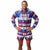 New York Giants NFL Mens Ugly Short One Piece Pajamas