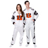 Cincinnati Bengals NFL White Stripe One Piece Pajamas