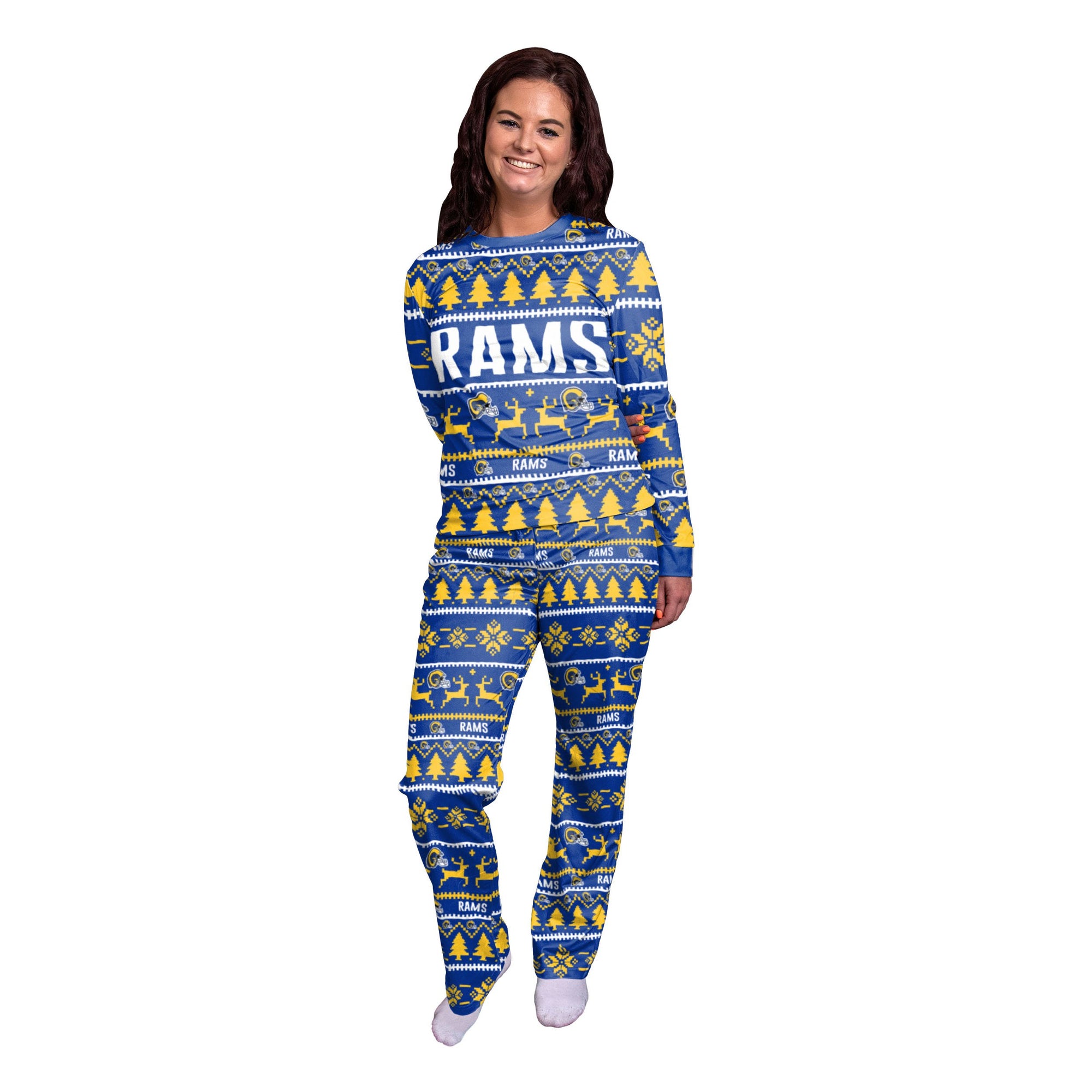 Los Angeles Rams NFL Family Holiday Pajamas