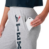 Houston Texans NFL Womens Big Wordmark Gray Sweatpants