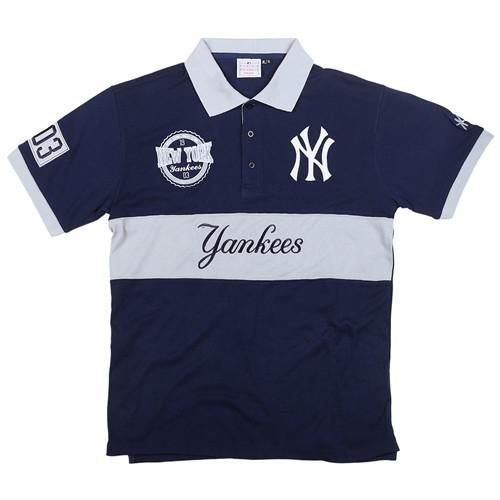 New York Yankees Wordmark Rugby Polo Shirt