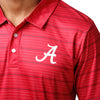 Alabama Crimson Tide NCAA Mens Striped Polyester Polo
