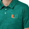 Miami Hurricanes NCAA Mens Color Camo Polyester Polo
