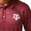Texas A&M Aggies NCAA Mens Striped Polyester Polo