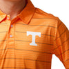 Tennessee Volunteers NCAA Mens Striped Polyester Polo