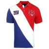 New York Giants Cotton Rugby Polo Diagonal Stripe
