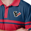 Houston Texans NFL Mens Cotton Stripe Polo Shirt