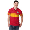 Kansas City Chiefs NFL Mens Cotton Stripe Polo Shirt