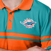 Miami Dolphins NFL Mens Cotton Stripe Polo