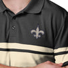 New Orleans Saints NFL Mens Cotton Stripe Polo