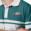 Philadelphia Eagles NFL Mens Cotton Stripe Polo Shirt