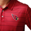 Arizona Cardinals NFL Mens Striped Polyester Polo