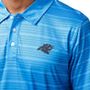 Carolina Panthers NFL Mens Striped Polyester Polo