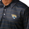 Jacksonville Jaguars NFL Mens Striped Polyester Polo