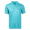 Miami Dolphins NFL Mens Striped Polyester Polo